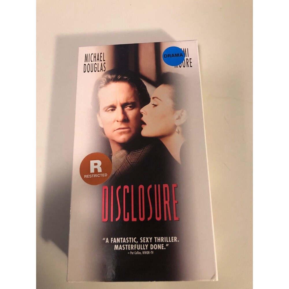 Disclosure (1994), VHS Movie, Warner Home Video (1995), M. Douglas x D. Moore